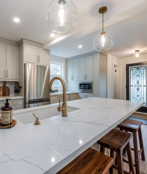 Kitchen Island Renovation in Barrie